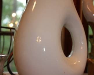 White porcelain pitcher