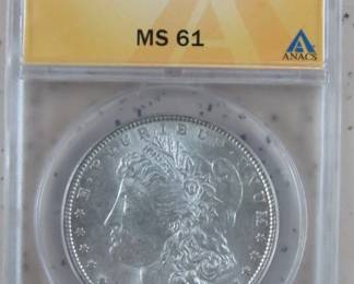 ANACS 1887 Morgan Silver Dollar