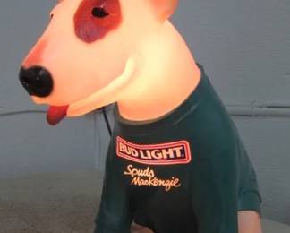 Bud Light Beer Spuds Mackenzie Lighted Store Display