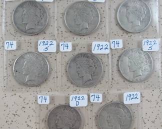 Peace Silver Dollars