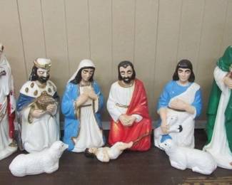 1960's Light Up Nativity Set - Made by Benco
