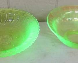Vaseline Glass Bowls