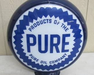 Pure Oil Gas Pump Globe