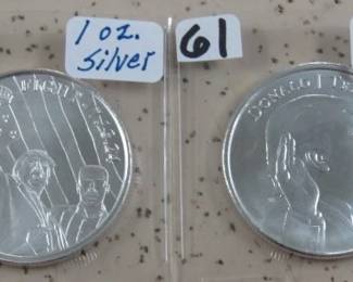 Trump 1 oz. Silver Rounds