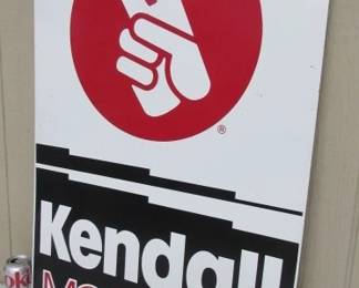 1960's-1970's Metal Kendall Motor Oil Double Sided Sign - 24" x 35"