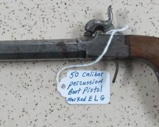 ELG .50 Caliber Percussion Boot Pistol