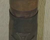 WWI Trench Art Shell w/Iron Cross