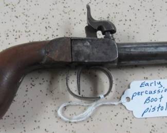 Early Percussion Boot Pistol