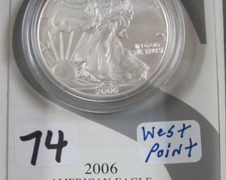 2006 UNC. West Point Silver Eagle