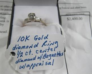 10K Diamond Ring