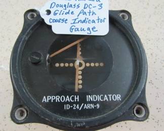 WWII War Bird Douglass DC-3 Glide Path/Course Indicator Gauge