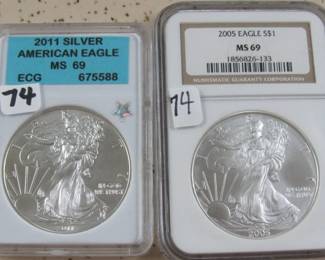 Graded Silver Eagles