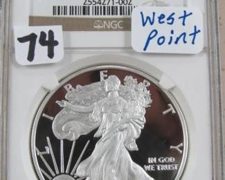 NGC PF 70 Ultra Cameo 2010 West Point Silver Eagle