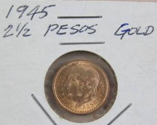 1945 Pesos Gold Coin