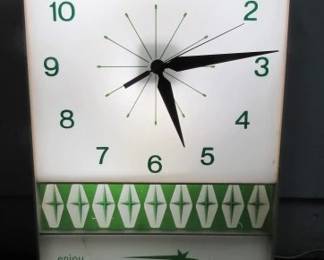 1960's - 1970's Sprite Clock - Lights Up & Runs