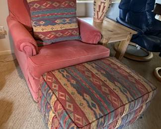 Lounge Chair Ottman Side Table and Lamp