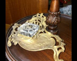 Brass Vintage Inkwell