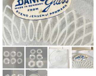 Mid-Century Danish Candle Drip plates