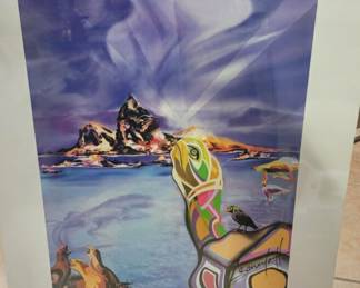 Signed vintage poster