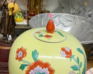 Japanese Hand Painted Vintage Pot