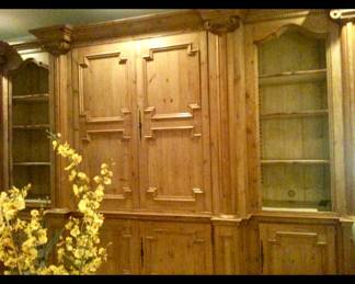 Magnificent 12’ wide custom 3 pc display cabinets