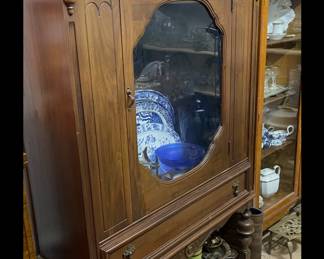 Antique Display Cabinet reduced