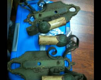 Antique iron wall sconces 3 sets or more