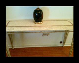 Console stone top table