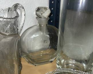 More assorted glass & crystal pcs