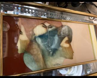 Original unique framed signed art
