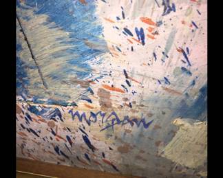 Artist Morgan signed art