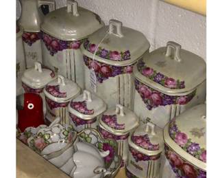 Lusterware vintage huge canister set1/2 price