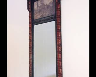 Tall Mirror w/hunting scene