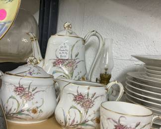 20 Piece Porcelain Set Signed