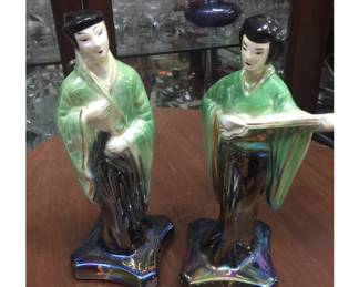 Porcelain Vintage lusterware figurines