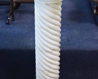 Carved 3 Piece Marble Pedestal