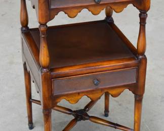 Leather Top 2 Drawer Lamp Table
By: Theodore Alexander