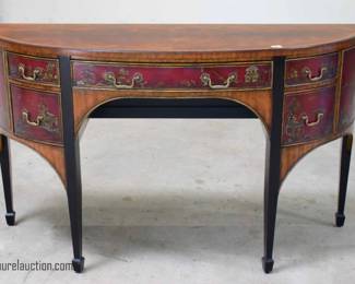 Chinoiserie Decorated Mahogany Demilune Sideboard
By: Maitland Smith