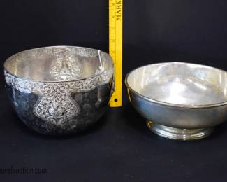 Large Selection of Sterling Silver Bowls, Plates, Shakers, Trays, etc.