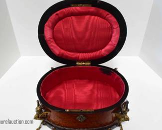 19th Century Bronze and Burl Walnut Gentlemans Box 