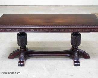 Carved Walnut Library Table
By: Knoxville Table and Chair Co., TN