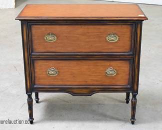 Mahogany and Walnut 2 Drawer "Chateau de Vallois" Low Chest
By: Theodore Alexander