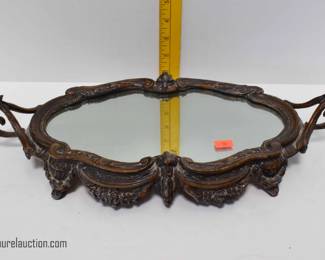 Antique Bronze Mirrored Tray