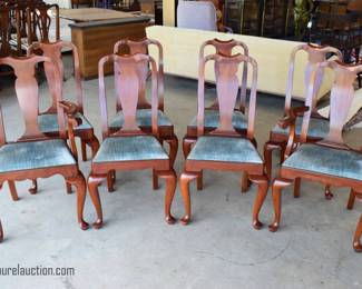 8 Cherry Dining Chairs By: henkel harris