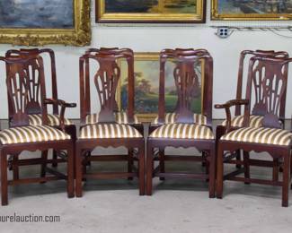 Set 8 Cherry Dining Chairs By: Statton 