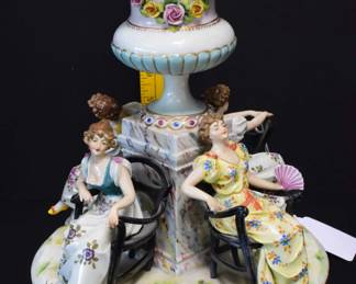 German Porcelain Hand Painted Center Piece