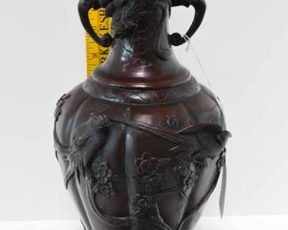 Large Japanese Bronze Vase