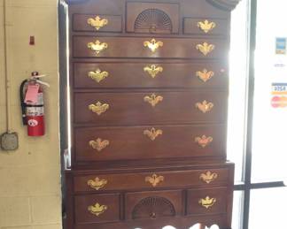Mahogany Highboy By: Hickory 