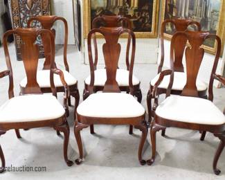 Banded Cherry Queen Anne Table with 2 Leafs and 6 Chairs
By: Councill Desk and Chair Co.