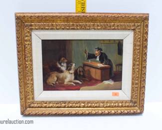 Oil on Canvas "Animal Antics" Painting
The Classroom

Artist Signed: Frank A. Holte, C. 1900